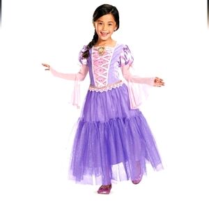 Rapunzel Deluxe Disney Princess Tangled Costume, Medium/7-8